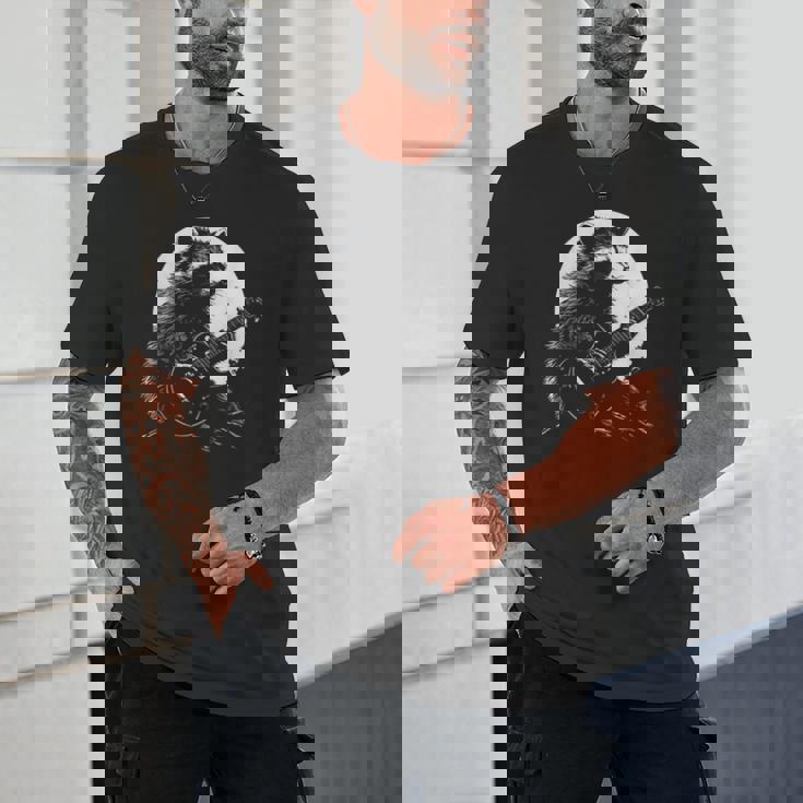 Raccoon Guitarist T-Shirt - Unisex | Moonlight Music Vibes