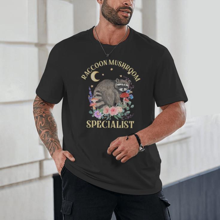 Raccoon Mushroom Specialist | Cottagecore Unisex T-Shirt Raccoon Mushroom Specialist | Cottagecore Unisex T-Shirt