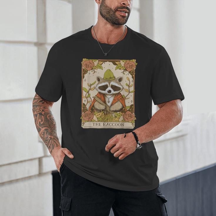 Raccoon Tarot Card Tee - Cottagecore Vintage Unisex T-Shirt