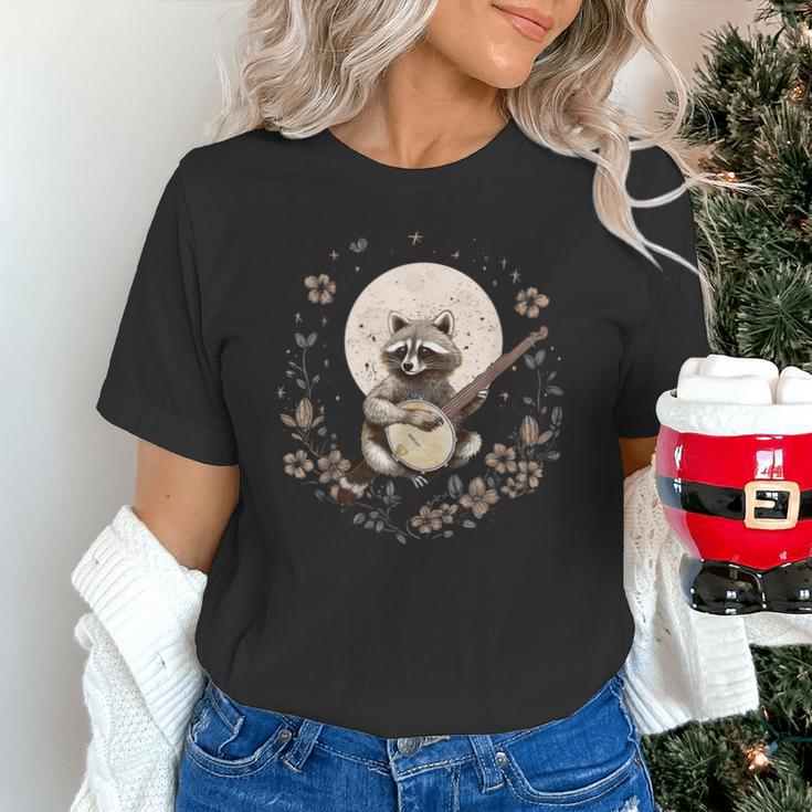 Cottagecore Moonlit Raccoon Banjo Tee | Unisex T-Shirt