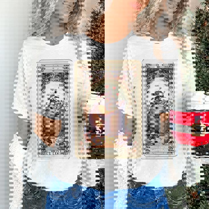 Raccoon Tarot Lover Card Unisex T-Shirt - Playful, Unique Gift