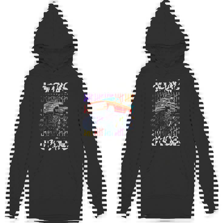 100 Days Of School Monster Truck Boy Kid 100Th Day Of School Hoodie