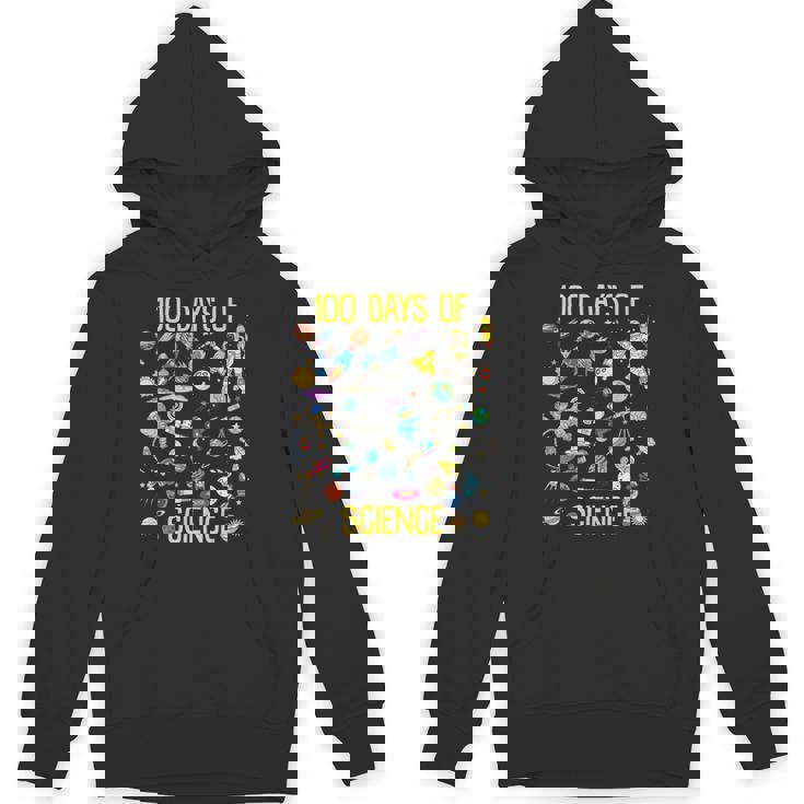 100 Days Of School Science 100Th Day Planet Space Astronaut Hoodie