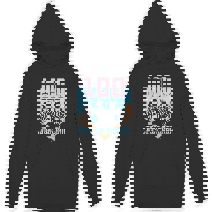 100 Drippy Days Of School Baseball Ice Cream 100Th Day Boys Hoodie