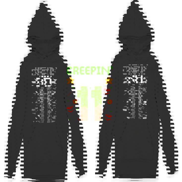 11Th Birthday Gamer Pixel Creepin’ Into 11 Video Game Party Hoodie