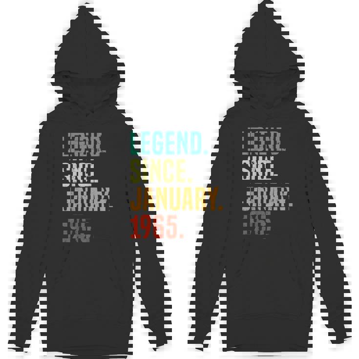 60 Years Old Legend Since January 1965 60Th Birthday Hoodie