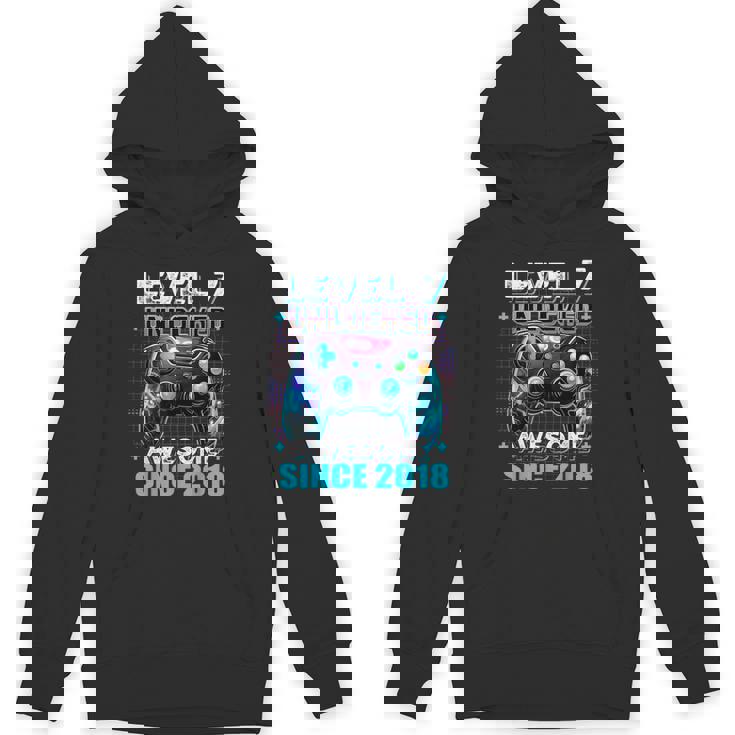 7Th Birthday Boy Level 7 Gamer 7 Year Video Game Party Hoodie