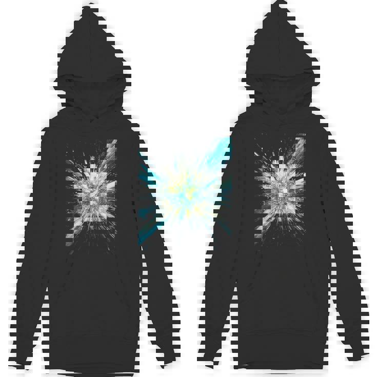 Abstract Space Explosion Art Vibrant Cosmic Burst Supernova Unisex Hoodie