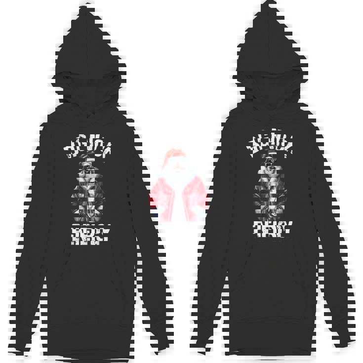 African American Santa Claus Christmas Big Nick Energy Unisex Hoodie