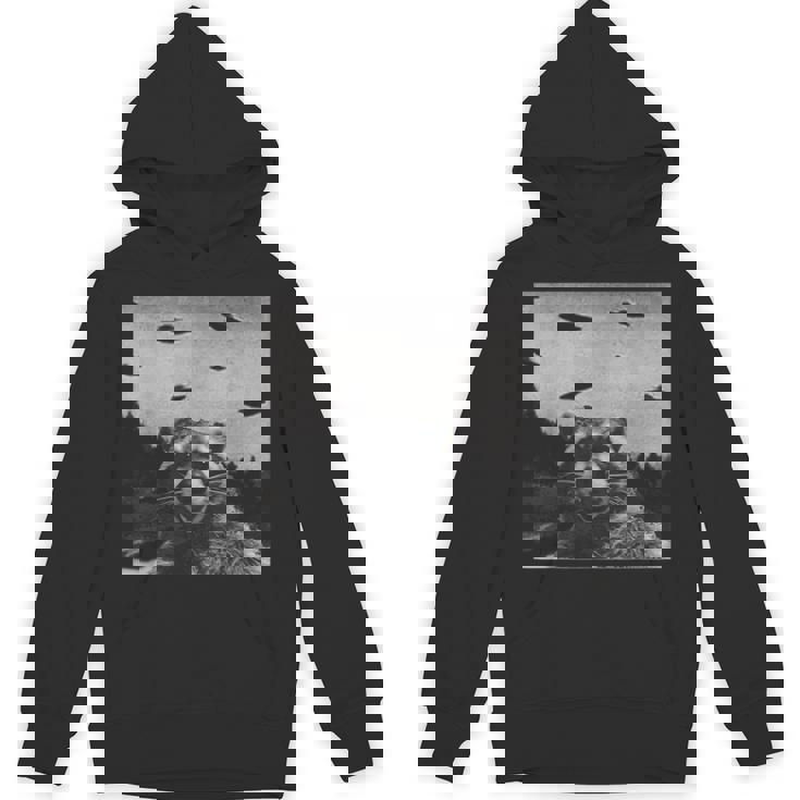 Alien UFO Raccoon Unisex Hoodie