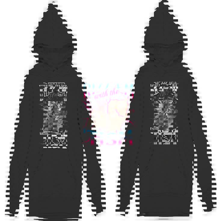 Autism Raccoon Unisex Hoodie - Fun Meme Design