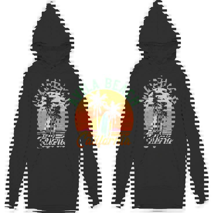 Avila Beach California Retro Surfer Vintage Beach Hoodie