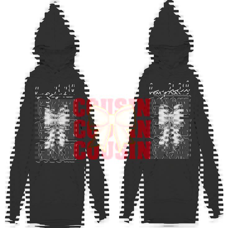 Baseball Cousin Coquette Bow Sport Lover Vintage Hoodie