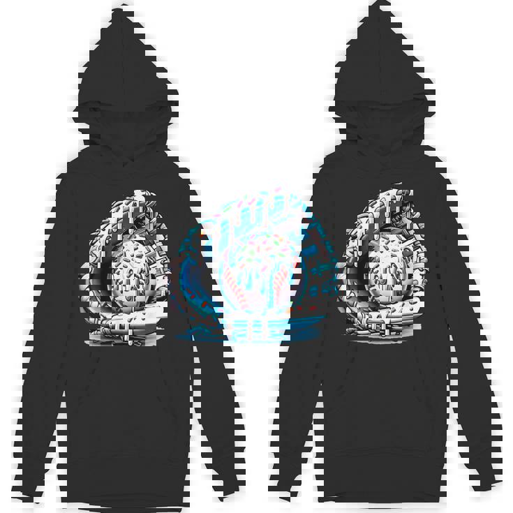 Baseball Drip Ice Cream Sprinkles Baseball Glove Hoodie