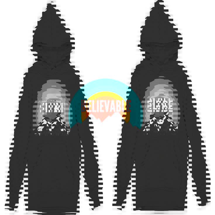 Believable Vintage Retro Sunset Unisex Hoodie