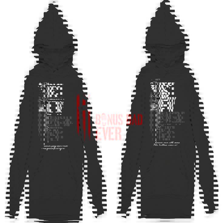 Best Effin' Bonus Dad Ever On Back Hoodie