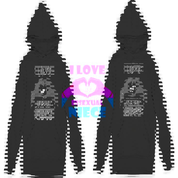 Bisexual Pride Flag Rainbow Bi Flag I Love My Bisexual Niece Unisex Hoodie