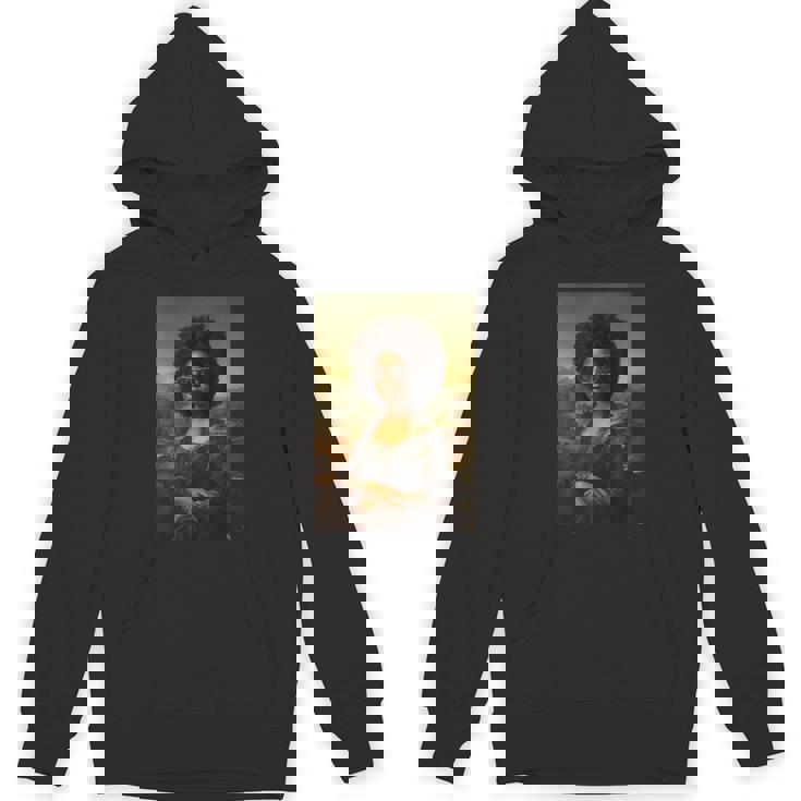 Black Mona Lisa Afro African American Black History Month Hoodie