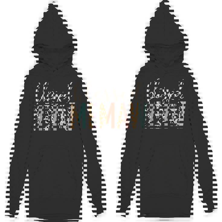 Blessed Memaw Cute Leopard Print Hoodie
