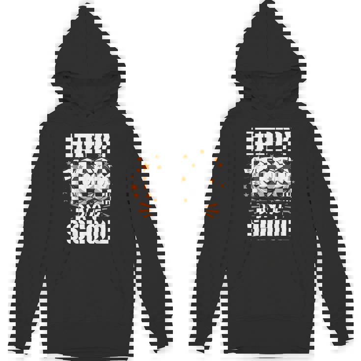 Boys Soccer 100 Days Of School Soccer Ball 100Th Day School Hoodie