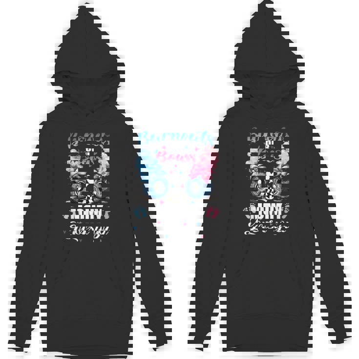 Burnouts Or Bows Mommy Love You Gender Reveal Announcement Hoodie