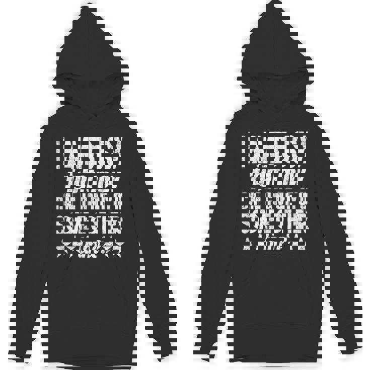 I Am Busy Right Now Can I Ignore You Some Other Time Unisex Hoodie