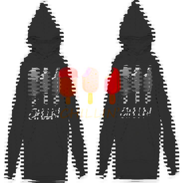 Chillin' Ice Cream Popsicles Novelty Graphic Summer Unisex Hoodie