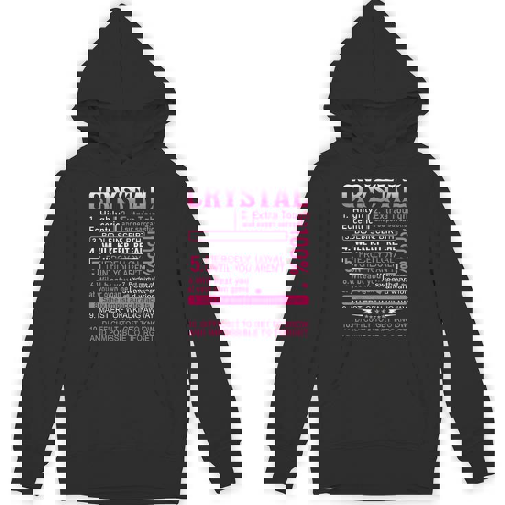 Crystal Name Personalized Crystal First Name Hoodie