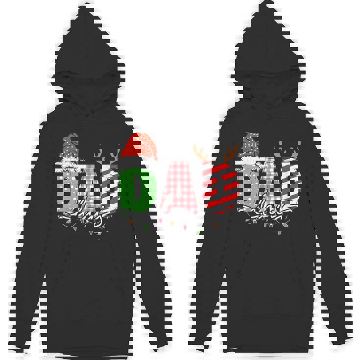 Dad Claus Xmas Christmas Lights Pajama Family Matching Hoodie