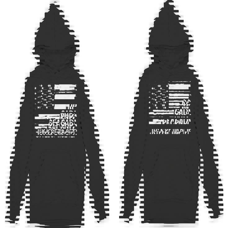 Dad Grandpa Great Grandpa Fathers Day For Best Grandpa Hoodie