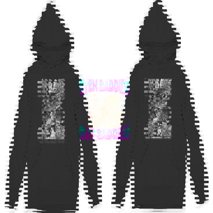 Even Baddies Get Saddies Raccoon Oddly Specific Meme Unisex Hoodie