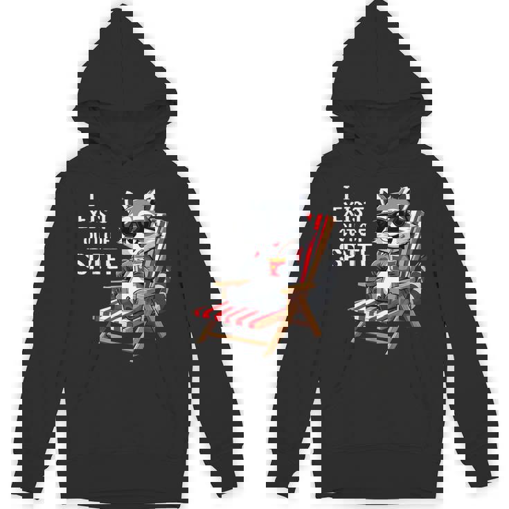 I Exist Out Of Spite Raccoon Sunglasses Hoodie
