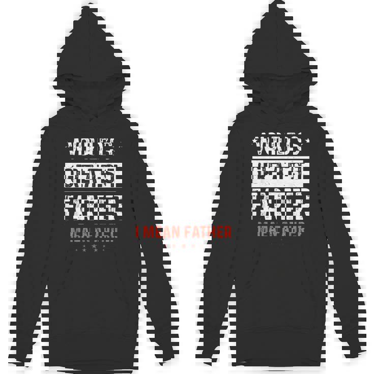 Fathers Day Retro Dad World's Best Farter I Mean Father Hoodie