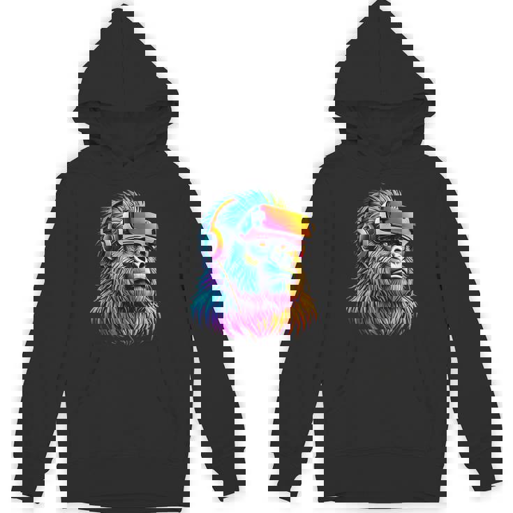 Gorilla Vr Playing Tag Boys Adult Gorilla Vr Gamer Hoodie