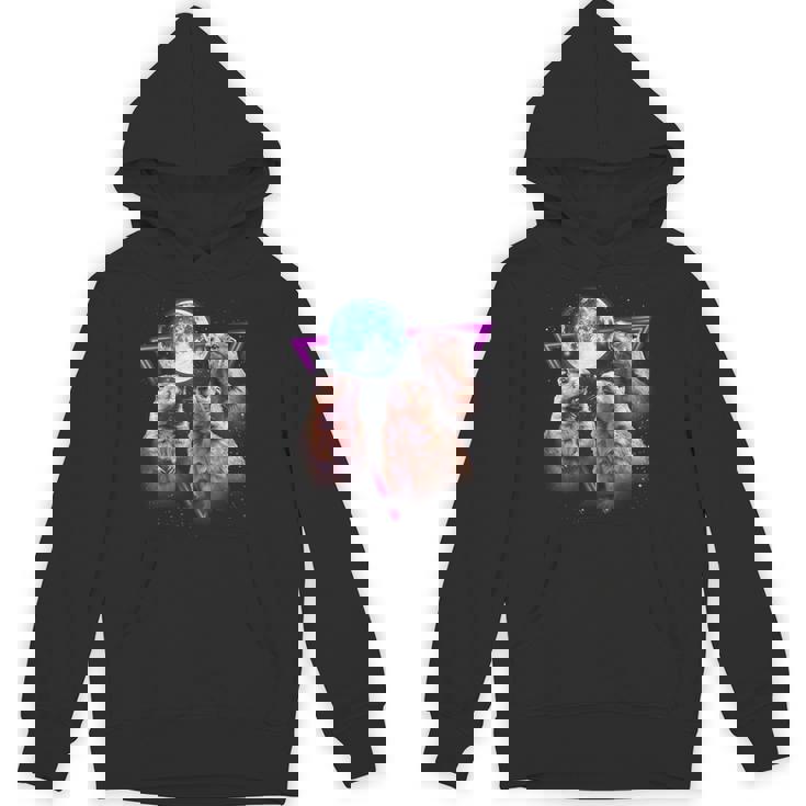 Three Groundhog Moon 3 Groundhog Head Groundhog Day Hoodie