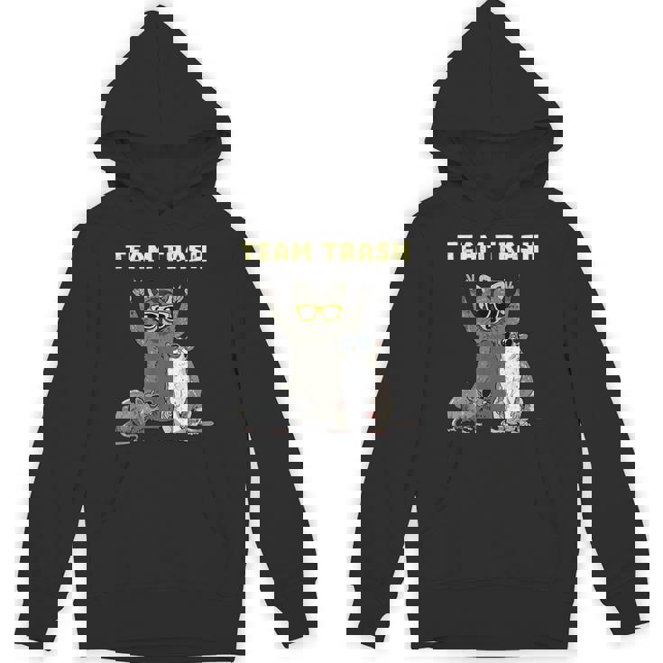 Garbage Gang Animals Unisex Hoodie - Team Opossum & Raccoon Fun