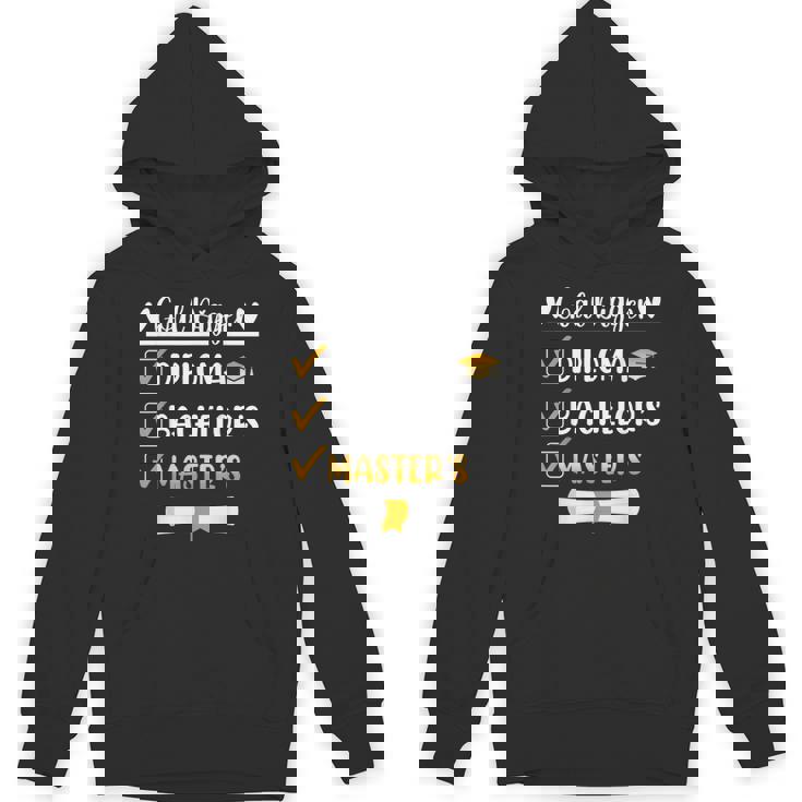 Goal Digger Master's Degree Graduation Diploma Bachelors Hoodie