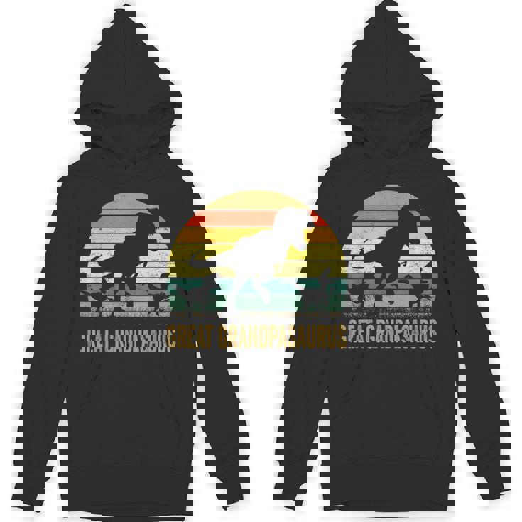 Great Grandpa Dinosaur T Rex Great Grandpasaurus 2 Kids Unisex Hoodie