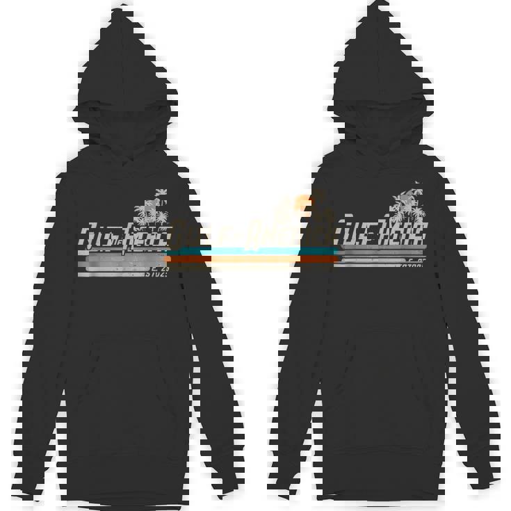 Gulf Of Us America Est 2025 Retro Vintage Beach Hoodie