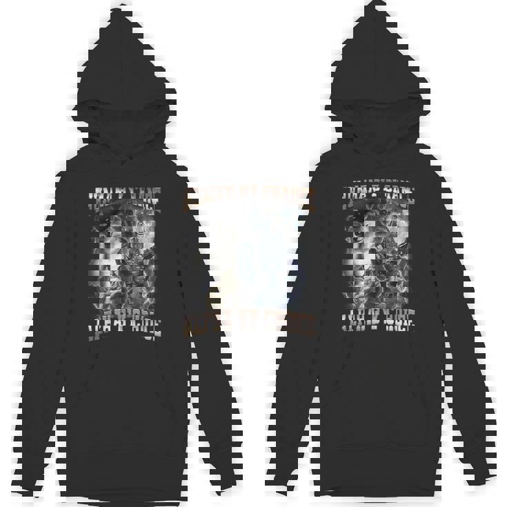 Human By Chance Alpha By Choice Wolf Alpha Men Hoodie