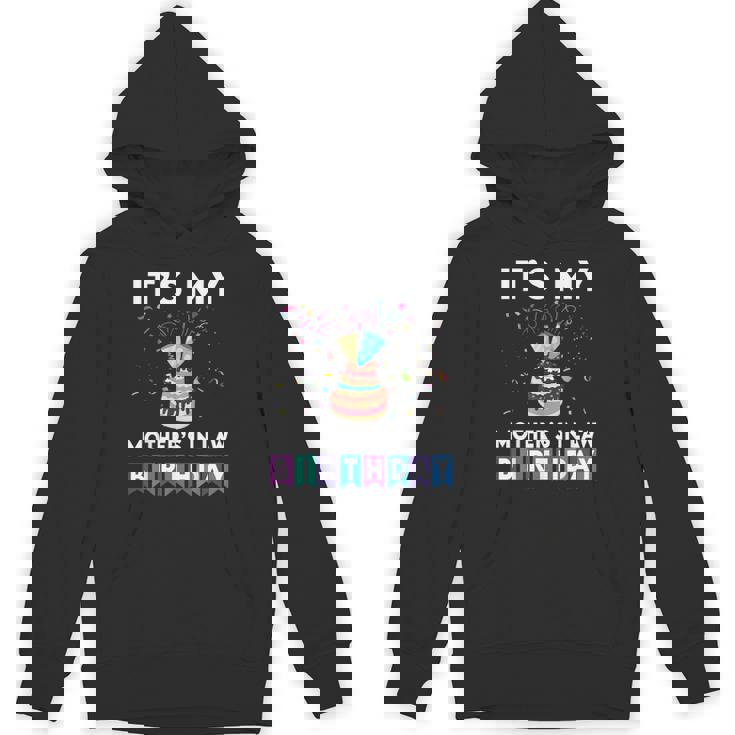 It's My Mother's In Law Birthday Family Matching Confetti Hoodie