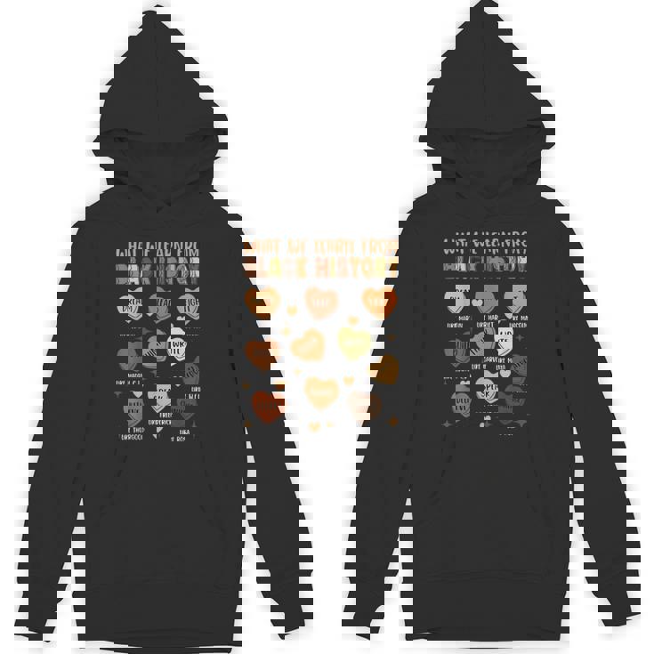 What We Learn From Black History Hearts Black History Month Hoodie