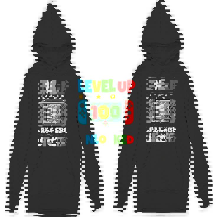 Level 100 Days Of School Complete Gamer Video Games Boys Hoodie