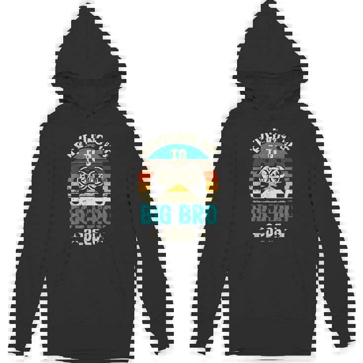 Leveling Up To Big Brother 2025 Gamer Vintage Big Bro Hoodie