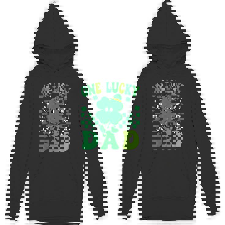 One Lucky Dad Father Irish Clovers St Patrick's Day Hoodie