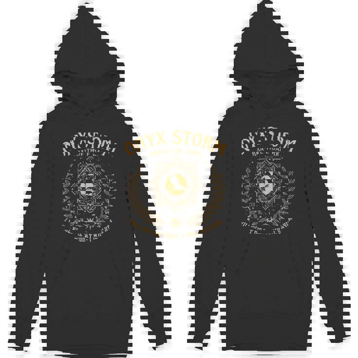 Onyx Storm Brave The Dark Fourth Wingg Basgiath War College Hoodie
