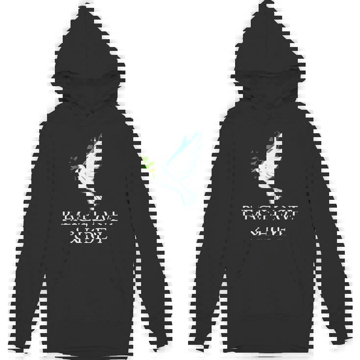 PEACE LOVE HOPE DOVE OLIVE BRANCH Unisex Hoodie