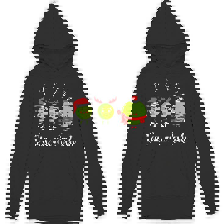 Peas On Earth Peace On Earth Christmas Pun Premium Unisex Hoodie