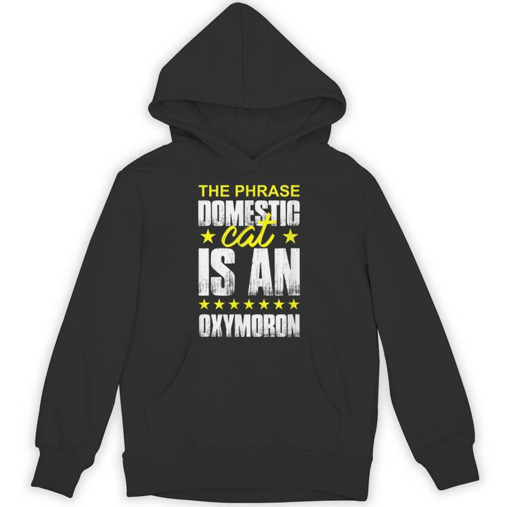The Phrase Domestic Cat Is An Oxymoron Unisex Hoodie
