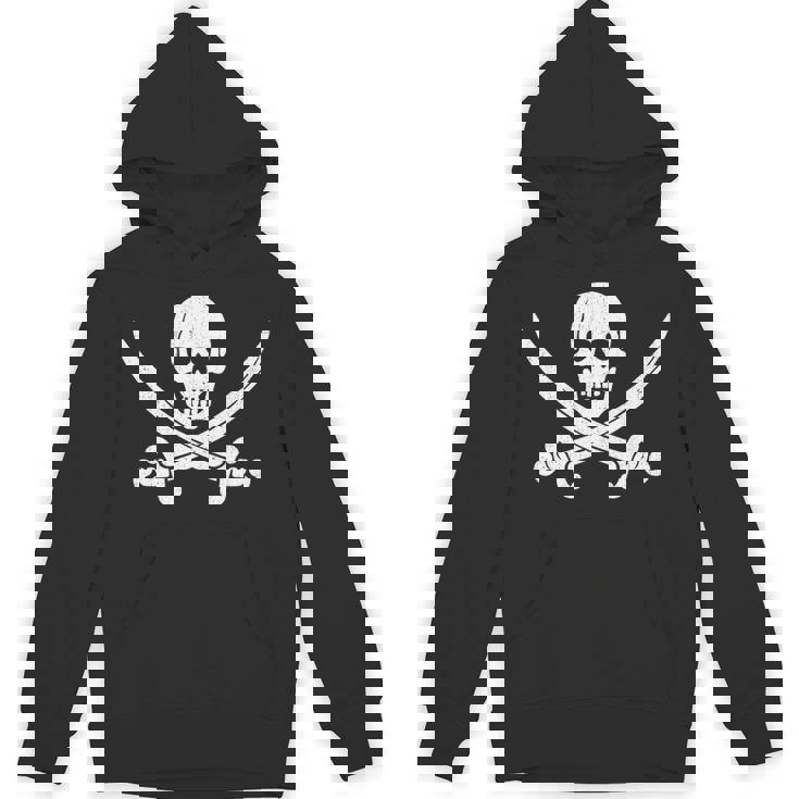 Pirate Sword Skull Bones Halloween Tea Unisex Hoodie